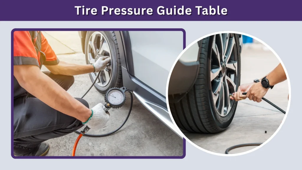 Tire Pressure Guide Table