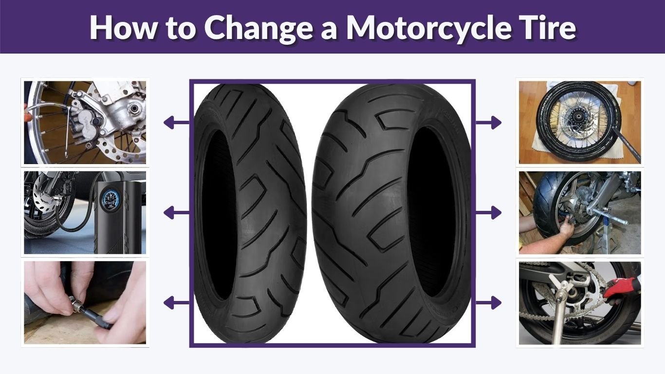 How to Change a Motorcycle Tire at Home Step by Step