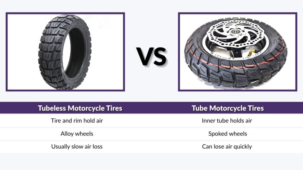 Tubeless vs Tube Motorcycle Tires: Main Differences