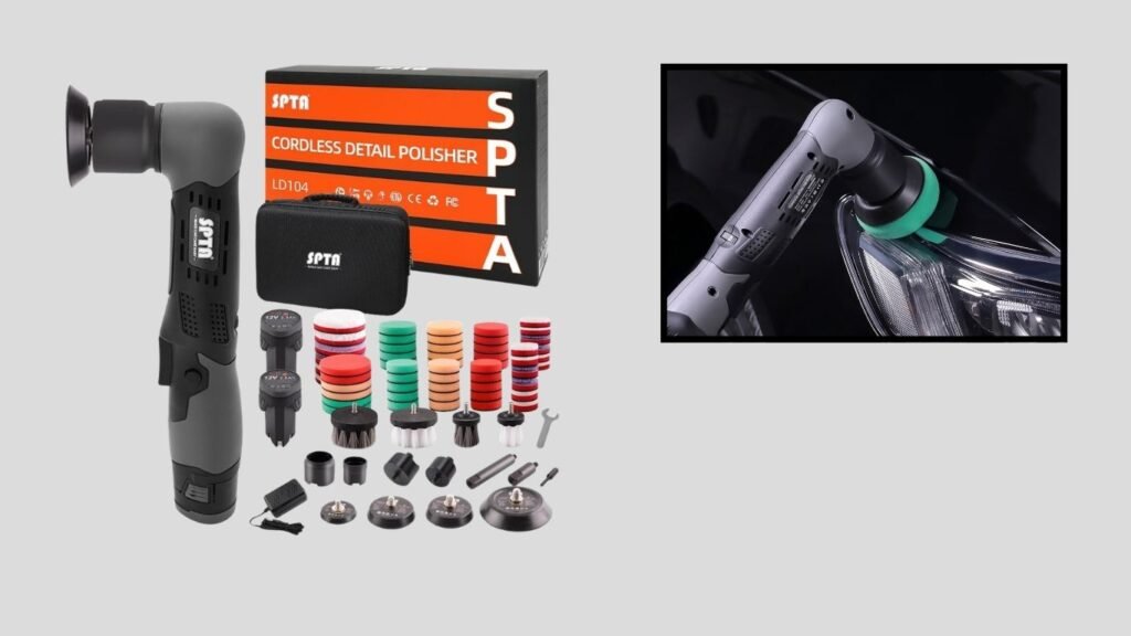 SPTA Cordless Car Polisher for Scratch Removal & Polishing