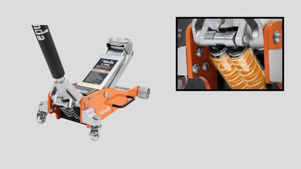 TONDA 3-Ton Aluminum and Steel Low-Profile Floor Jack