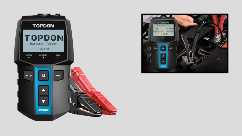 TOPDON BT100 Automotive Battery & Alternator Tester