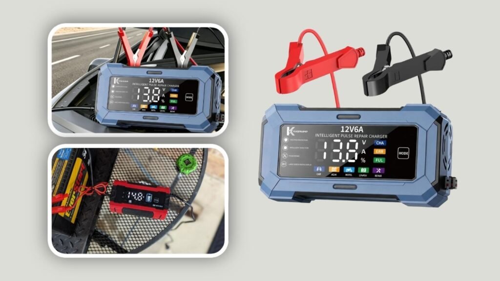 12V 6A Automatic Trickle Battery Charger & Maintainer