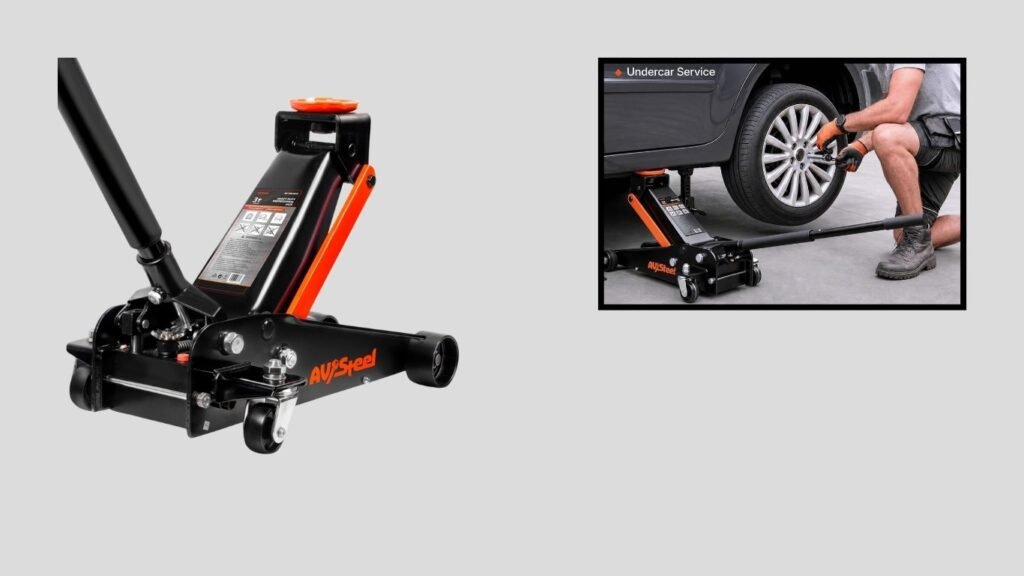 AV Steel 3-Ton Heavy-Duty Hydraulic Floor Jack