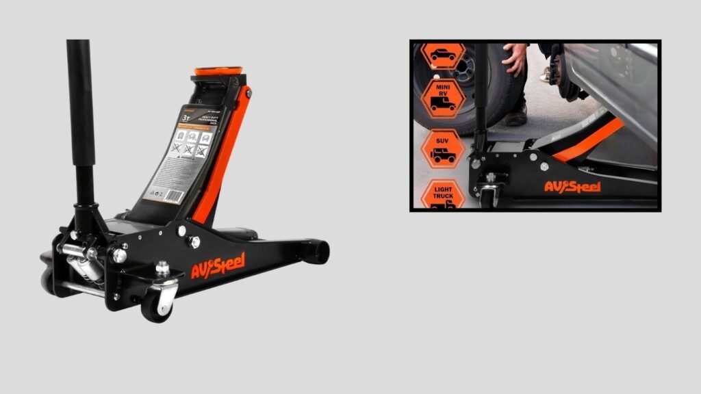 AV Steel 3-Ton Low-Profile Hydraulic Floor Jack