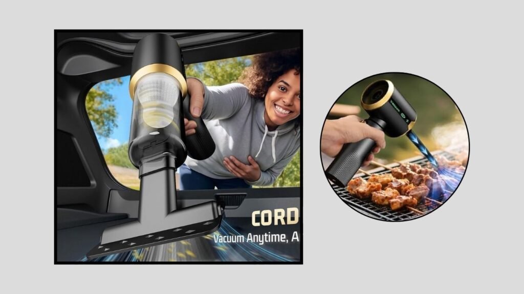 Cordless Car Vacuum Cleaner – Pitch Black