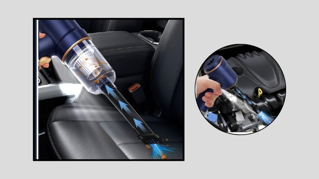  KMM Handheld Vacuum Cleaner with Multiple Nozzles