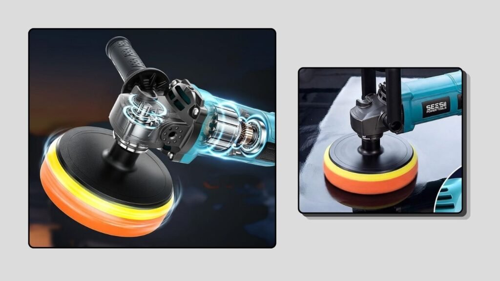 SEESII 1600W Rotary Car Buffer Polisher