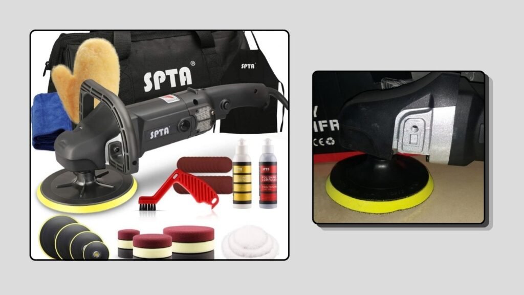 SPTA 7-Inch 1200W Rotary Car Buffer Polisher