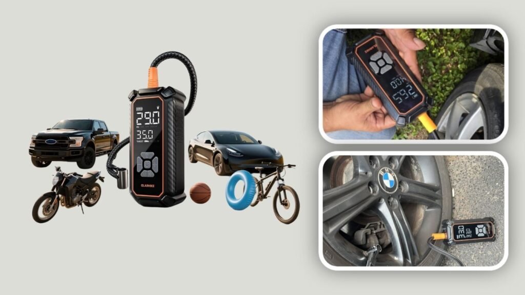 OlarHike Cordless Tire Inflator – Best for Cordless Convenience