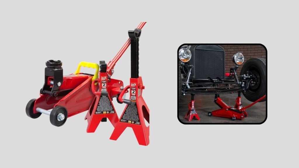 Torin Hydraulic Trolley Jack and Jack Stand Set