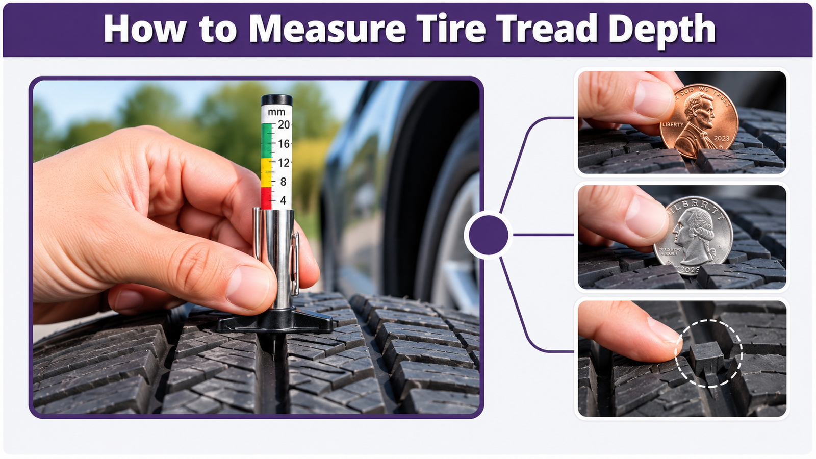 How to Measure Tire Tread Depth: Easy Step-by-Step Guide