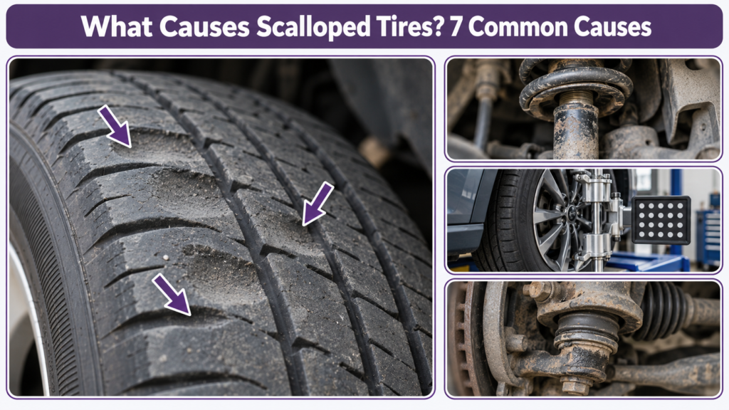 What Causes Scalloped Tires? 7 Common Causes