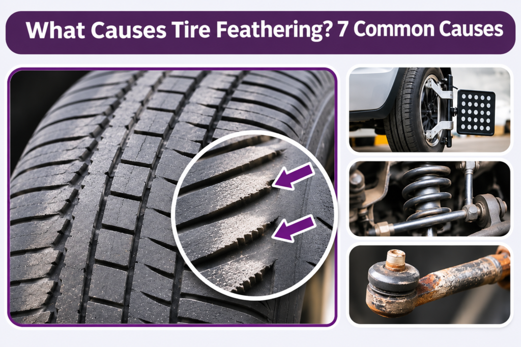 What Causes Tire Feathering? 7 Common Causes