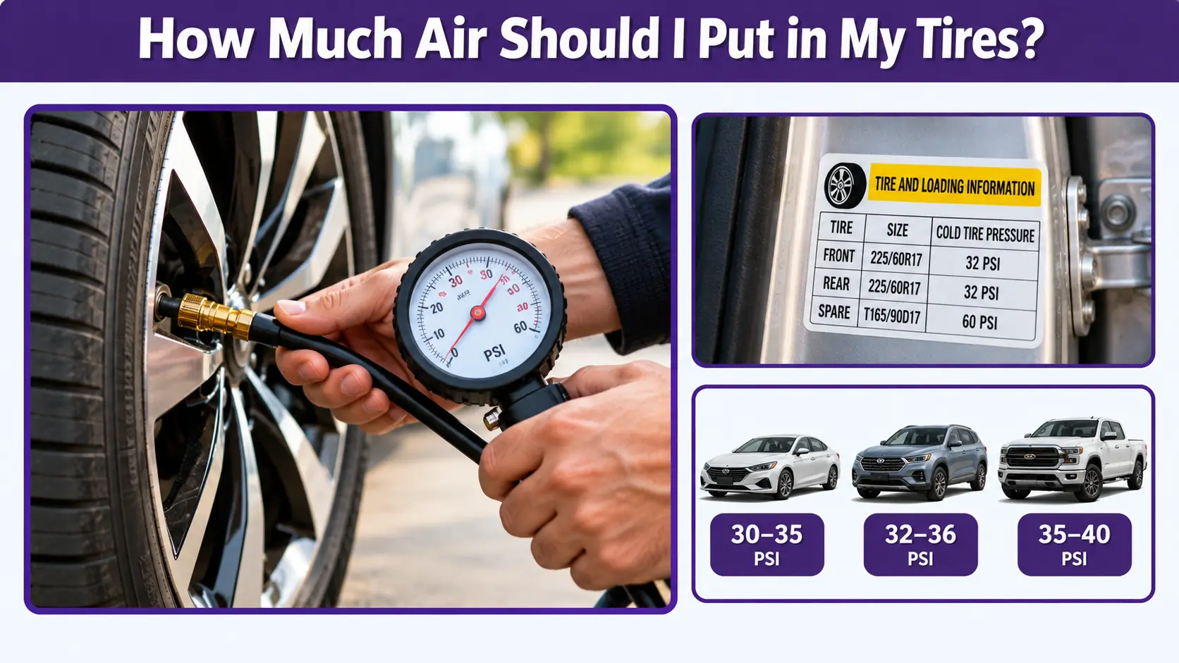 How Much Air Should I Put in My Tires? Correct PSI Guide