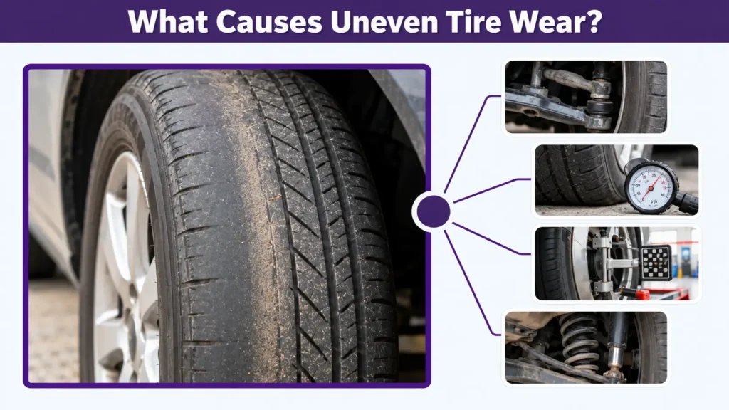 What Causes Uneven Tire Wear? 7 Common Causes